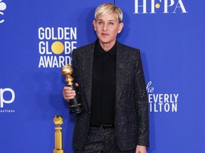 Ellen Degeneres - Golden Globe Awards - Jan 2020 - Photoshot
