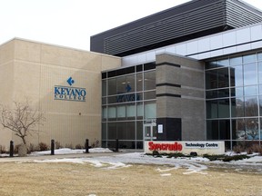 The Syncrude Technology Centre building on the Keyano College Clearwater campus in Fort McMurray Alta. on Sunday, April 19, 2020.
