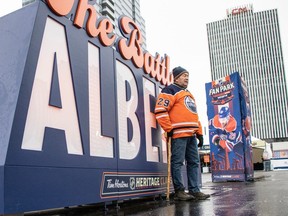 The 2023 Tim Hortons NHL Heritage Classic™ festivities began at Edmonton ICE District Fan Park with the Fan Park. It is a two-day, free fan festival on Oct. 27, 2023. Photo by Shaughn Butts-Postmedia