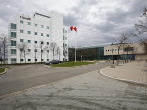 The National Microbiology Laboratory is shown in Winnipeg on May 19, 2009.