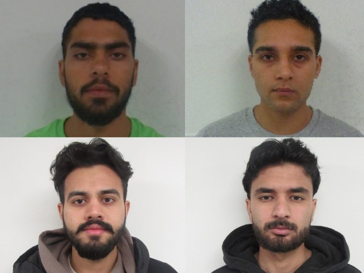 SEEYA: Palwinder Singh (top left), Jasmer Singh (top right), Amitoz Bajwa (bottom left) and Sahibjot Singh (bottom right).