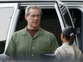 Allen Stanford arrives at court for a hearing in Houston on Aug. 24, 2010