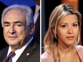 A combination of two images shows former IMF Managing Director Dominique Strauss-Kahn, left, and French journalist and writer Tristane Banon, who will bring legal action this week for attempted rape against Strauss-Kahn.