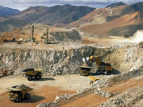 Barrick Gold's Veladero mine in San Juan province, Argentina