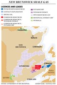 Shale gas licenses New Brunswick