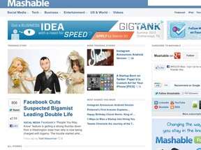 Screen grab/Mashable.com