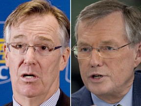 RBC's Gordon Nixon, left, lost out to Ed Clark of TD on Barron's top 30 CEOs in the world list this year.