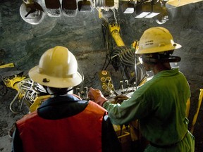 File photo of Katanga Mining's Kamoto underground mine.