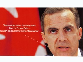 Harry Rosen's glossy ad doesn’t identify Mark Carney (after all, who doesn’t know who he is?).