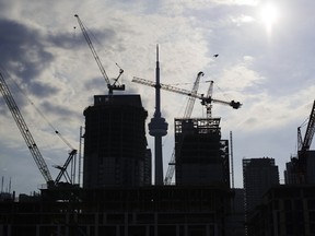 Cranes loom over Toronto's skyline