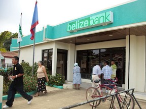 A Belize Bank branch in the town of Punta Gorda. The country missed a US$23-million coupon payment Monday.