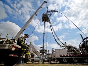 A fracking operation in Alberta.