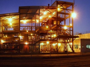 The processing plant at New Gold's Mesquite mine in California.