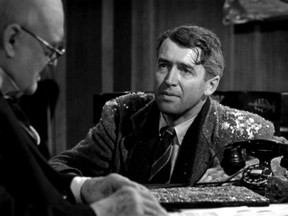 Jimmy Stewart in the 1946 classic, “It’s a Wonderful Life.”