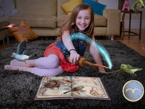 Wonderbook: Book of Spells for PlayStation 3 is an augmented reality experience that has kids pretending they're young apprentices learning spells at Hogwarts School of Witchcraft and Wizardry.