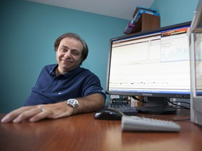 Jim Primavera trades ETFs from his home office in Toronto