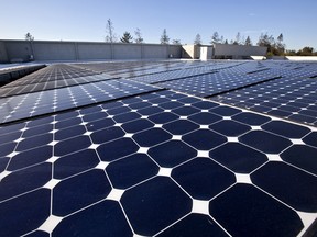 Solar panels drawing energy from the sun