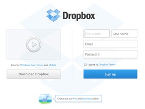 Screen grab/Dropbox