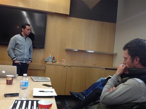 Singspiel co-founder Arian Rahbari in a branding workshop with global design firm IDEO.