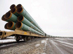 Keystone XL pipe will be transported between Camrose and Regina ahead of full construction, which is expected to start next year, though the company has yet to officially announce a final investment decision.