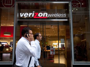 A Verizon Wireless store in New York
