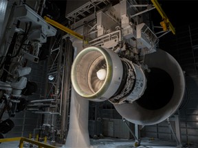 This GEnx engine is powering through a test in -22 C weather, ingesting 1,270 kilograms of wind, water and ice per second.