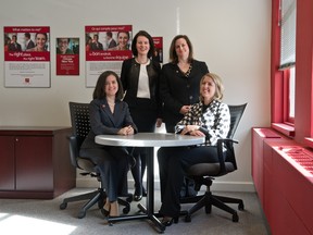 CIBC executives Viktoriya Gruzytska, left, Gillian Whitebread, Nancy Bramm and Alison James.