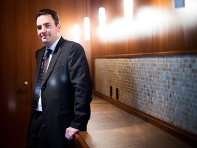 Brandon Snow, chief investment officer at Cambridge Advisors, poses for a photo in his Toronto office