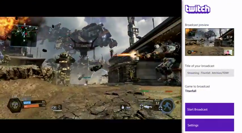 Xbox One gets Twitch broadcasting in time for Titanfall, Games