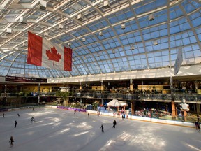 Skating rink at West Edmonton Mall.