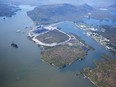 Lelu Island, proposed site of the Pacific NorthWest LNG (Petronas) project