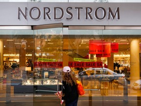 A customer enters a Nordstrom Inc. department store in Santa Monica, California.