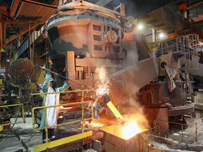 Steelmaker Stelco is located in Hamilton, Ont.