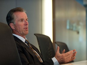 Donald "Don" Walker, chief executive officer of Magna International Inc., speaks during an interview in Toronto.