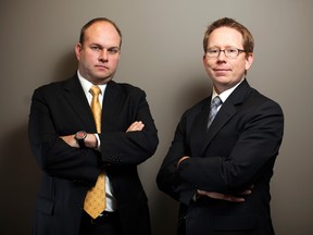 Portfolio managers at PenderFund Capital Management David Barr, right, and Felix Narhi.