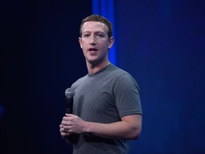 Mark Zuckerberg, chief executive officer of Facebook Inc., speaks during the Facebook F8 Developers Conference in San Francisco, California