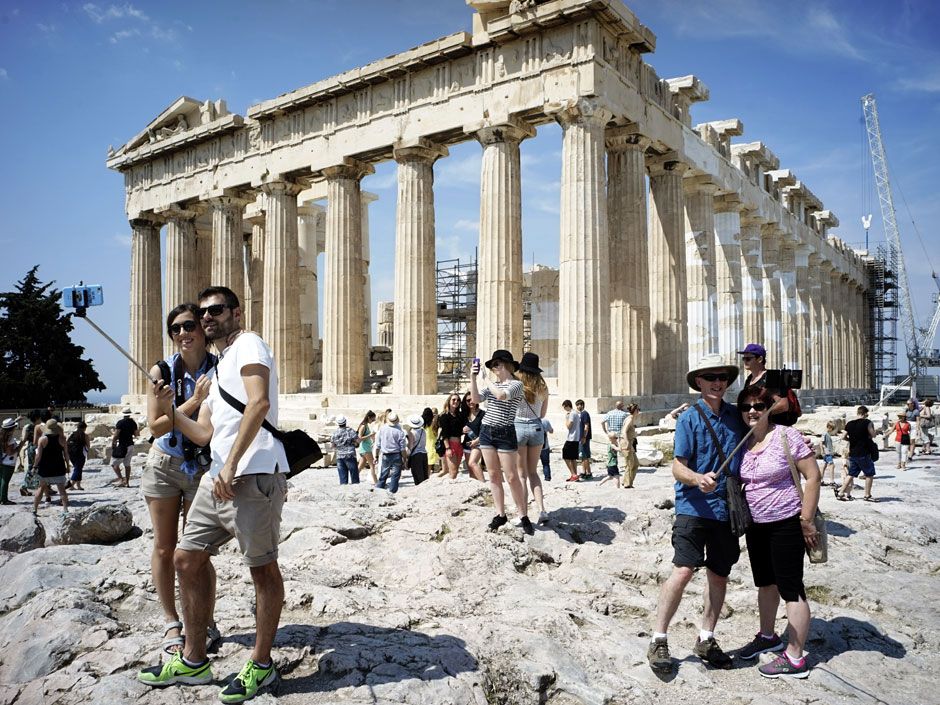 Travellers to Greece not worried about a little financial crisis