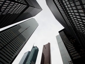 Towers in Toronto's financial district.