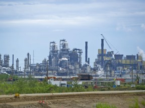 Syncrude Canada Ltd.'s oil sands processing facility stands in Fort McMurray, Alberta
