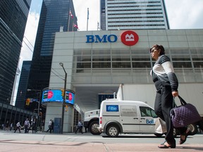 The Bank of Montreal building at King Street and Bay Street in Toronto.