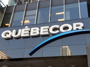 Quebecor headquarters is seen in Montreal.