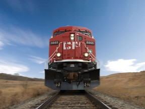 CP Rail's operating ratio improved by 220 basis points year-over-year to 57.7 per cent in Q3