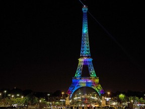 The Eiffel Tower in Paris.