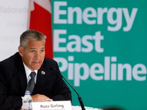 TransCanada CEO Russ Girling at the Energy East announcement in 2013.