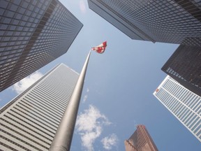 Buildings in Toronto's financial district