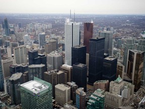 A view of Toronto's financial district.