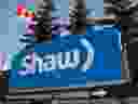 A Shaw Communications sign at the company's headquarters in Calgary