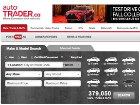 Screenshot of AutoTrader.ca