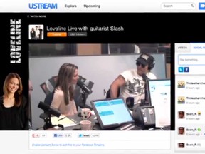 Screen grab/Ustream