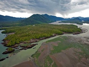 The proposed Pacific NorthWest LNG project, to be located on federal lands on Lelu Island near Prince Rupert